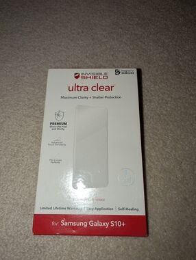 Invisible Shield Ultra Clear Maximum Clarity+Shatter Protect Samsung Galaxy S10+